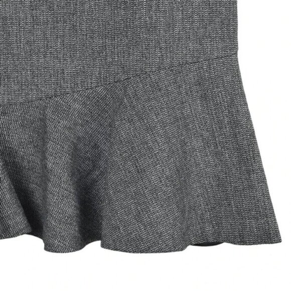 Tristan Wool Blend Trumpet Midi Skirt Gray Size 8 - Picture 3 of 11